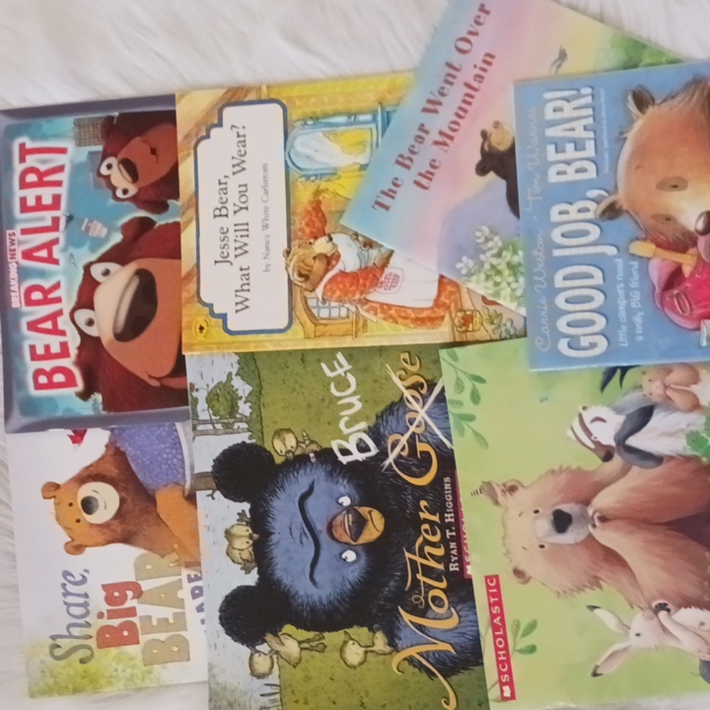 Scholastic Bear Themed Children's Book Lot